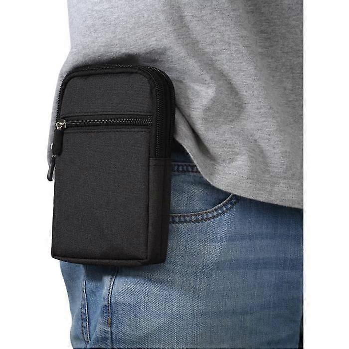 Pochete - Universal - 6,3 polegadas - Nylon - Preta - Para Homens