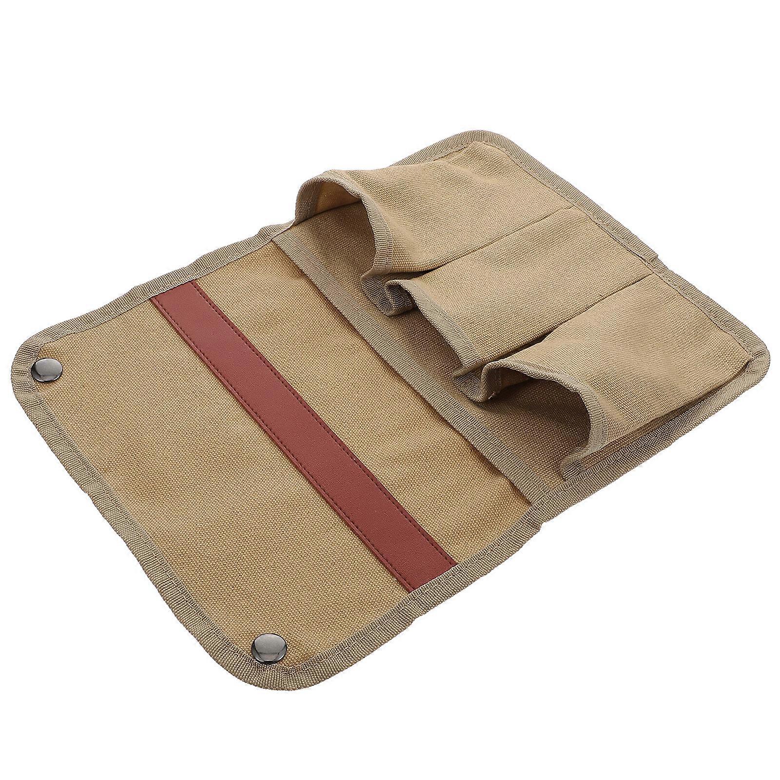 Multi-Function Armrest Pouch for Storage 2Pcs Camping Armchair Bag Cotton
