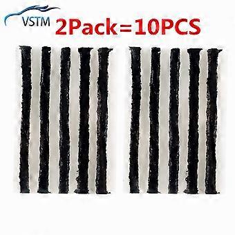 2 Packs Emergency Car Motorcycle Bike Tyre Repairing Rubber Strips Tubeless Tire Repair Strips Stirring Glue for Tyre Puncture