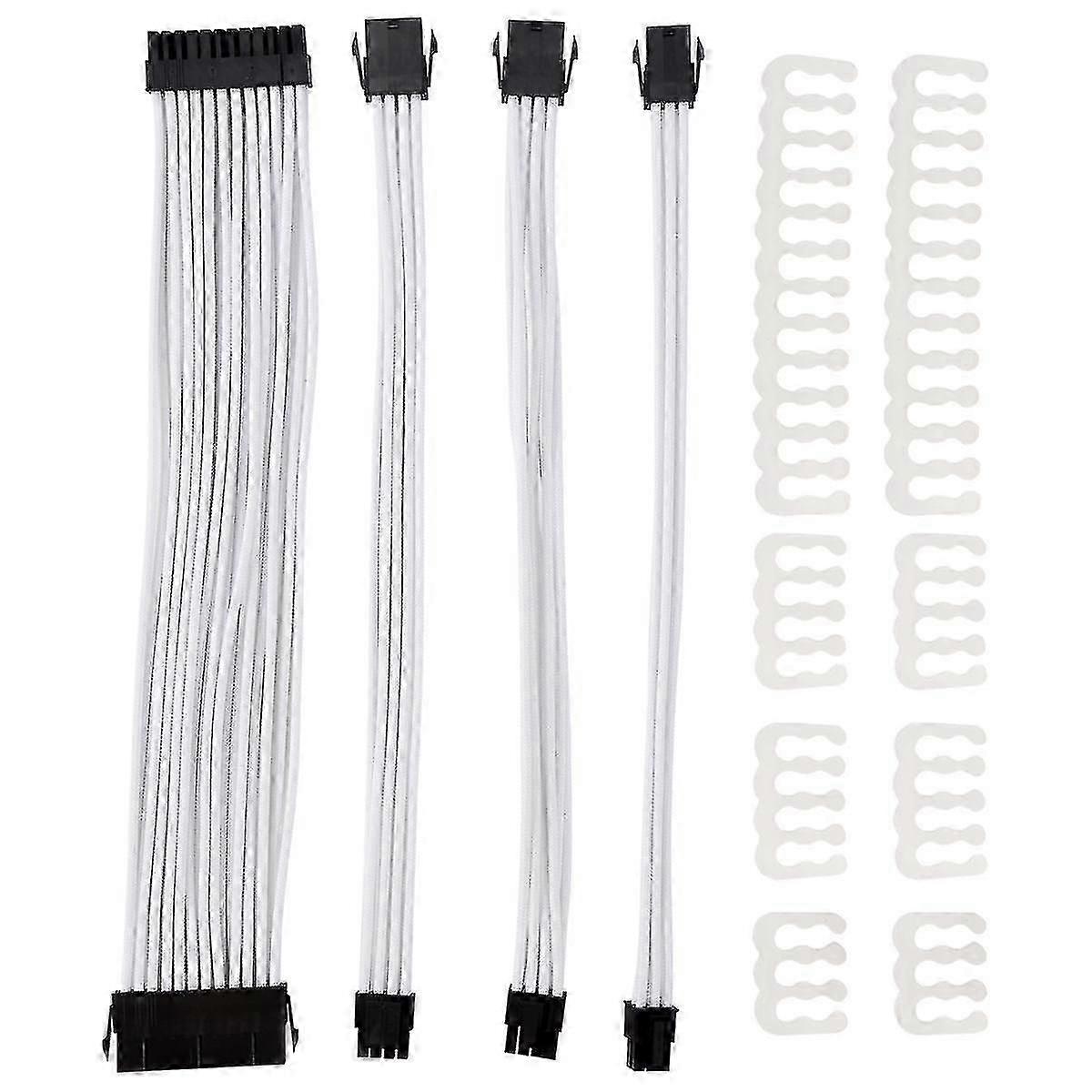 Basic Extension Cable Kit; 1Pcs Atx 24Pin/Eps 4+4Pin/Pci-E 8Pin/Pci-E 6Pin Power Extension Cable