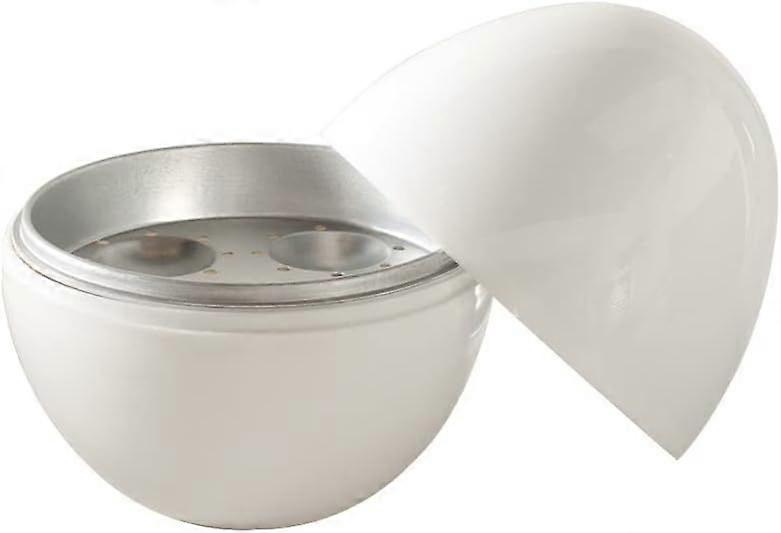 1 pcs  Microwave Egg Boiler, 4 Capacity, White