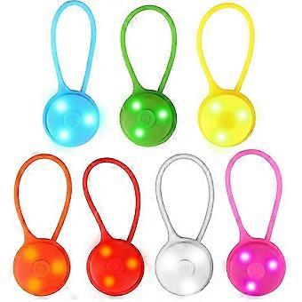 7-pack LED Flashing Lights for Kids School Bags, 3 Light Modes Reflective Lamp for Dog, Camping, Cycling, Running, Hiking, Backpackxx