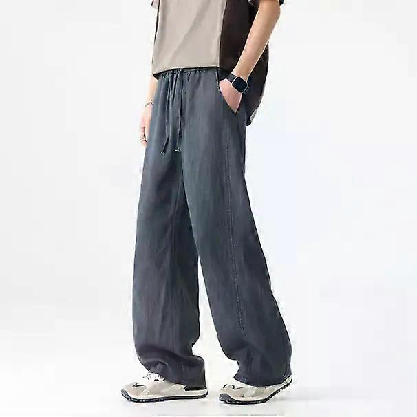 Men's Spring Loose Wide-leg Long Pants