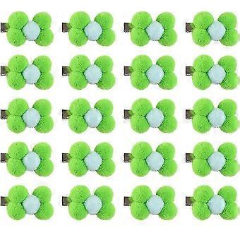 20pcs Puppy Dog Small Bow Hair Barrettes Yorkie Dog Hair Clips Flower Dog Hair Clips Pet Hair Clips Accessories