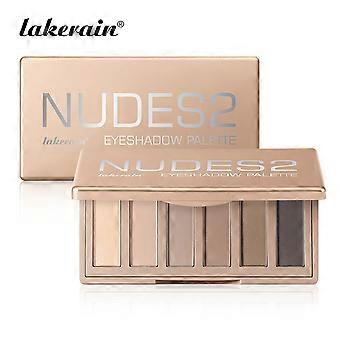 Eyeshadow Palette Mini Travel Size Six Color Eye Shadow Set, Matte Micro Shimmer Smooth Soft Powder Daily Makeup Palette