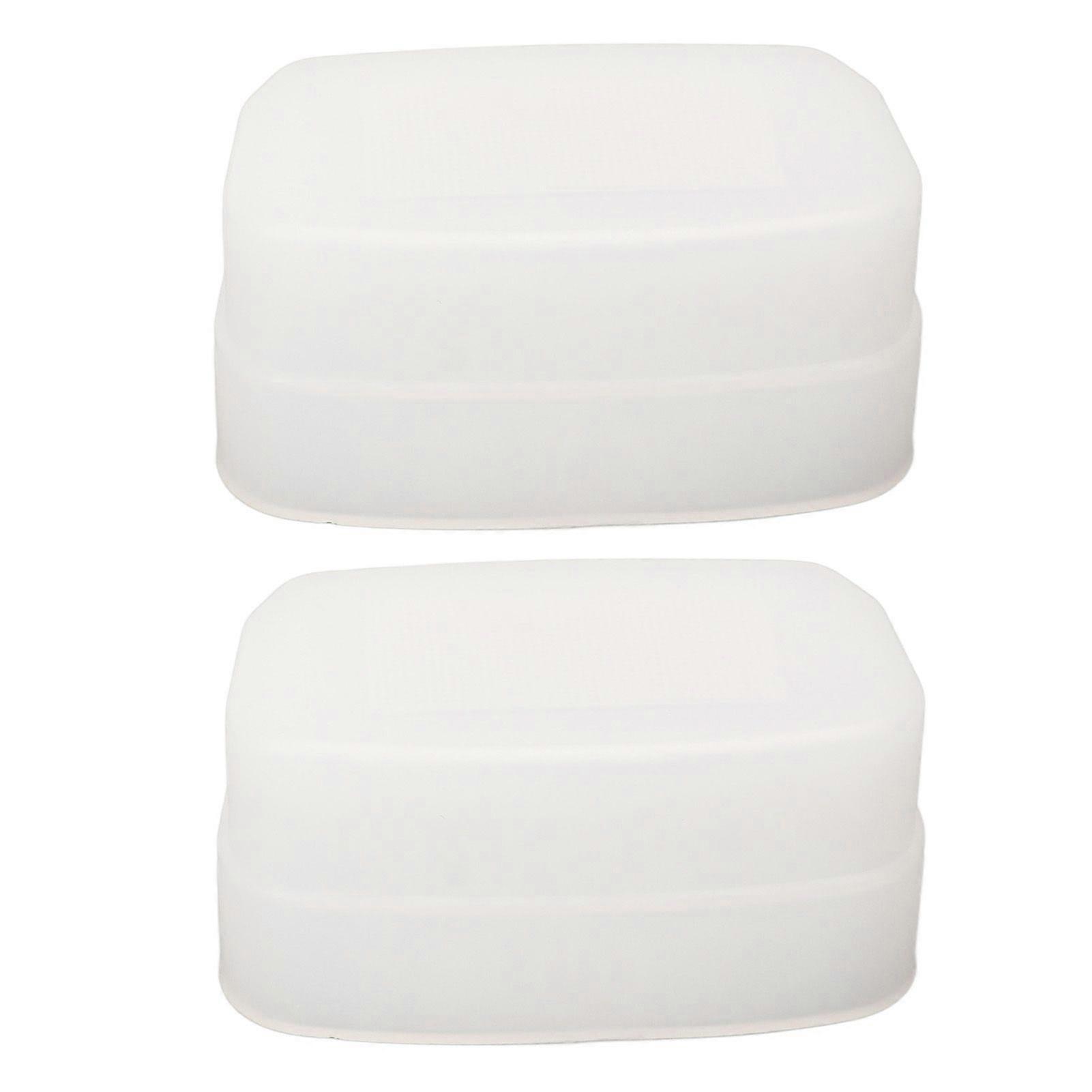2Pcs Bounce Dome Diffuser White Digital Camera Flash Diffuser for 320EX Flash Speedlight
