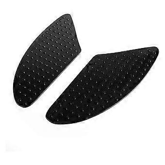 Universal Motorcycle Tank Pad Gas Traction Pads Fuel Grips Side Stickers Knee Protector Decal Black