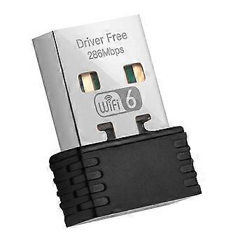 Wireless WiFi 6 Adapter AX286 802.11Ax 2.4GHz Free Driver USB Network Card For Win7/10/11 Computer M