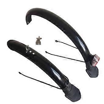 20 Inch Folding Bike Guard Set Spray Protection Black Two-Wheeler Mudguard Set