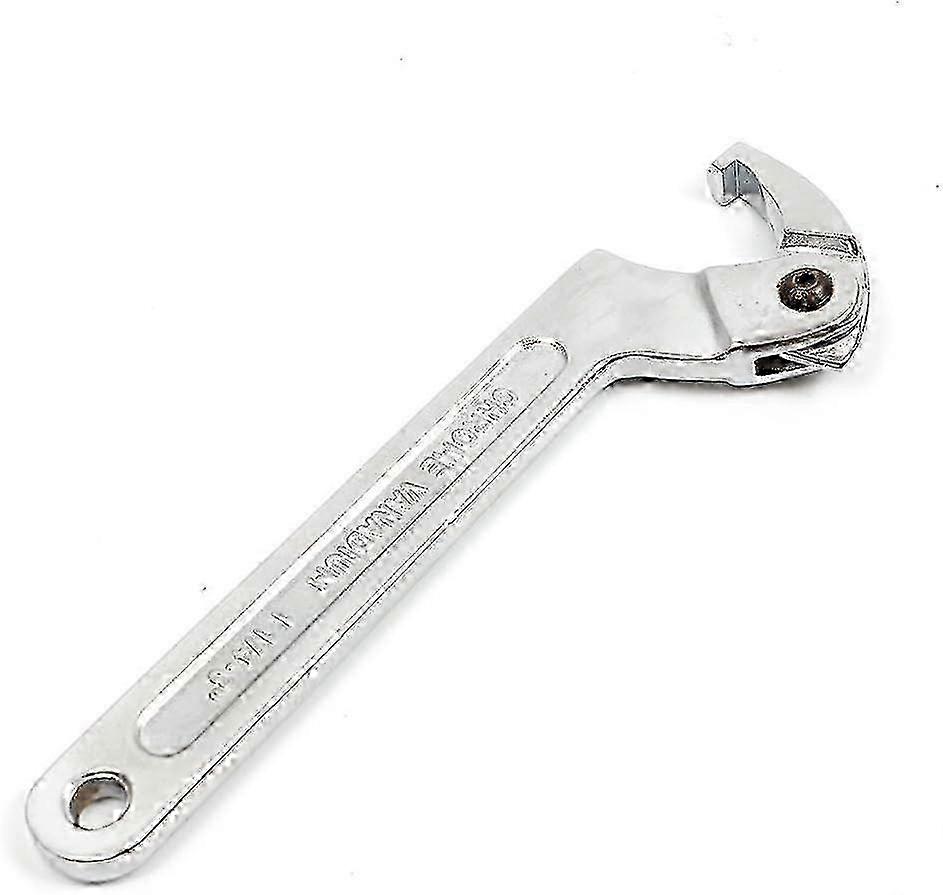 Adjustable hinged pin wrenches compatible with slotted nuts 32-76mm