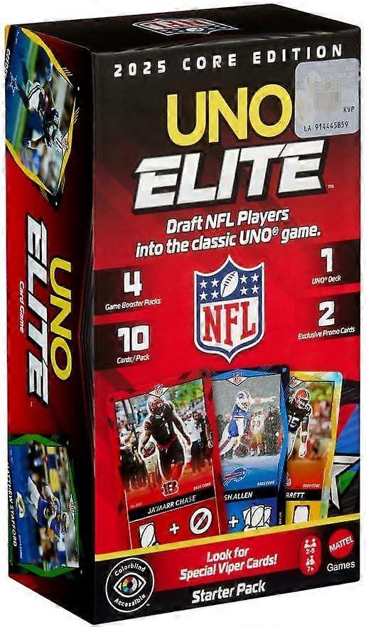 UNO Elite NFL 25 Starter Pack Card Game