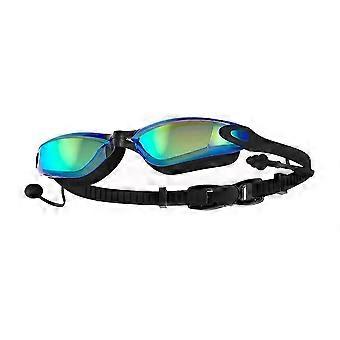 Schwimmbrille mit Ohrstöpseln, wasserdicht, beschlagfrei und UV-beständig für Männer, Frauen und Jugendliche