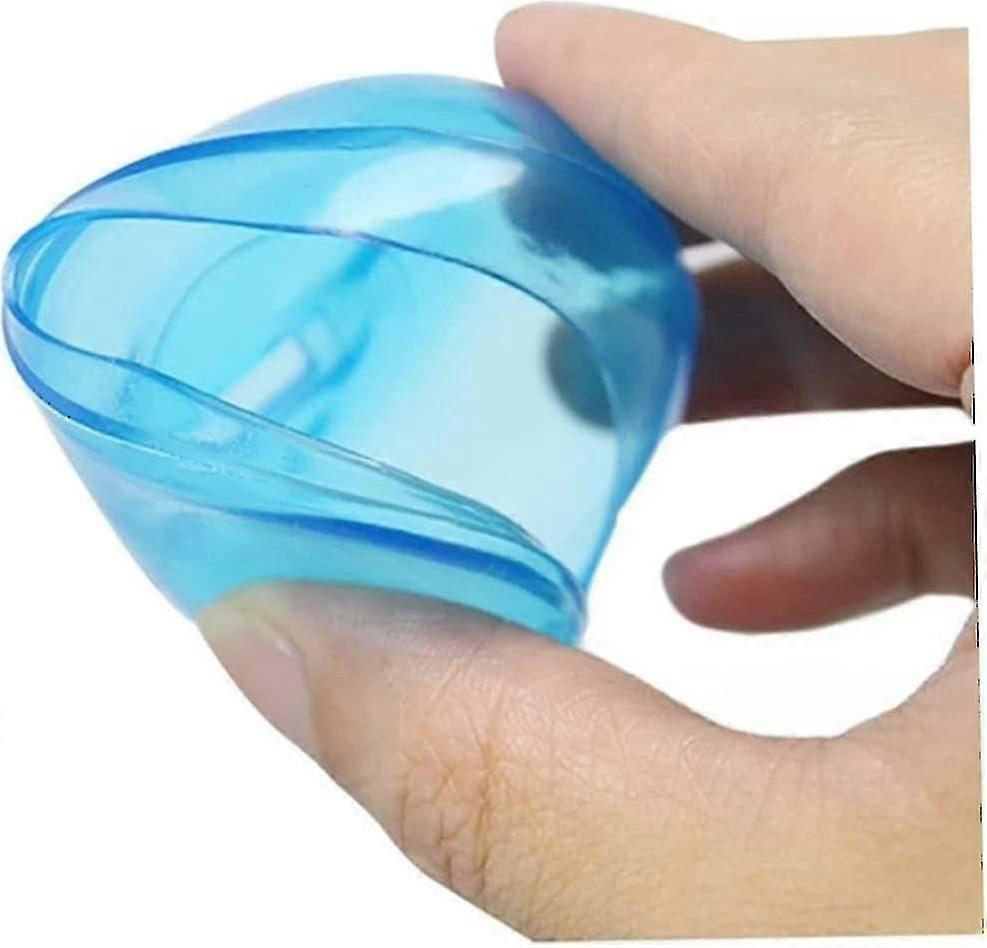 Ear muffs for shower cap with waterproof plastic shield