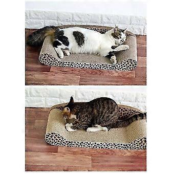 50cm Katze Kratzmatte Wellpappe Rückenstütze Sofa Form Katze Kratzbaum Wohnzimmer Haustierbedarf