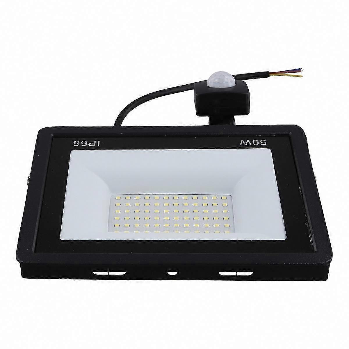 Induction Sensor LED Flood Light 50W, IP66 Waterproof