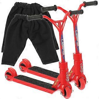 2 Sätze Finger Scooter Spielzeug Mini Scooter Spielzeug Finger Spielzeug Finger Training Spielzeug