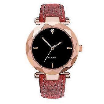 Women Watch Quartz Movement Adjustable Leather Belt Casual Simple Business Gifts