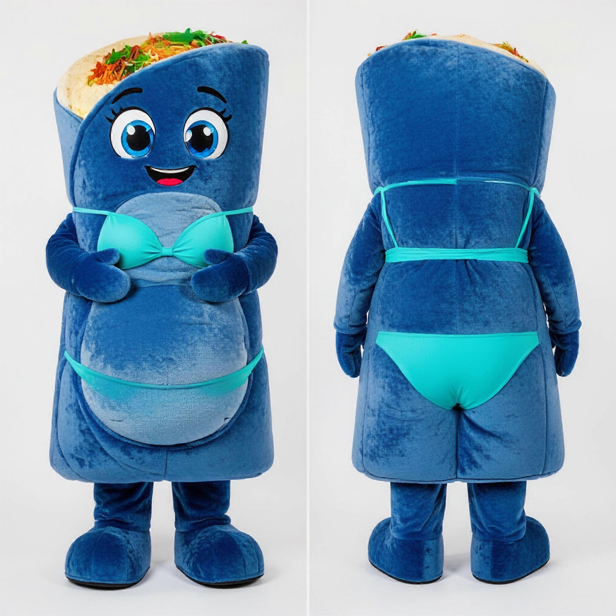 MASTICOT Velvety Blue Enchiladas Mascot
