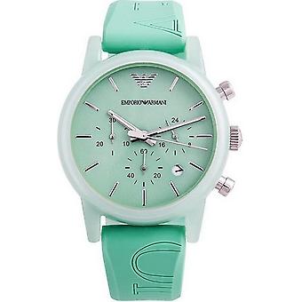 Emporio armani classic watch for Unisex Analog Quartz with Silicone Bracelet AR1057