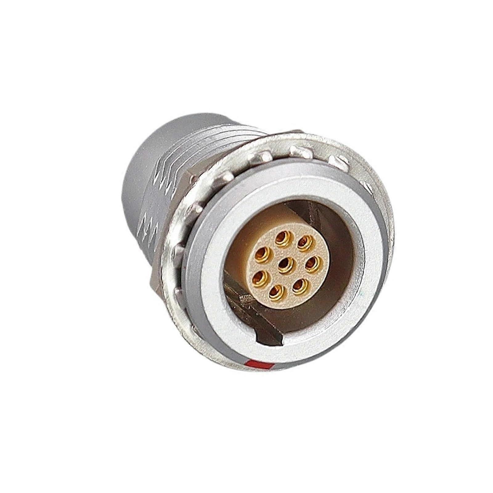 8 Pin 1B Aviation Connector Push Pull Plug Socket, Metal Self Locking Design for Stable Connection