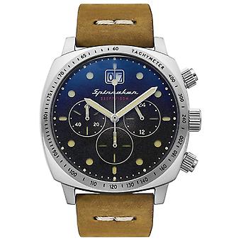 Spinnaker Vintage Hull Chronograph Zegarek dla analogowych kwarcowych mężczyzn z bransoletką ze skóry bydlęcej SP-5068-01