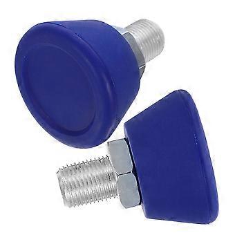 Blue Roller Skate Toe Stoppers Rubber Toe Plugs Adjustable 8Pcs
