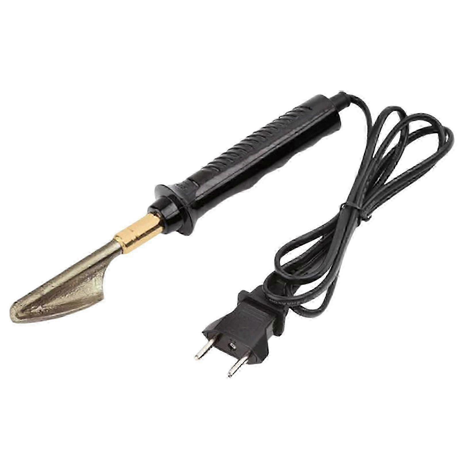 Fer à souder électrique avec manche en plastique et embout plat, idéal pour la réparation de pare-chocs de voiture, x, L.