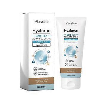 Hyaluron Soft Tan Aqua Gel Creme Ultralight Gradual Tanning Face Moisturizer with Hyaluronic Acid for Natural Glow&Even Tone_yzad