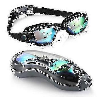 Swimming Goggles Silicone Earplugs Electroplating Diving Goggles Anti-fog Adult With Earplugs