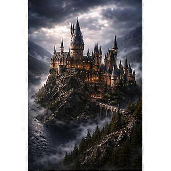 Hogwarts, Black Lake Cliffs Stress Reliever Jigsaw Puzzle SX-331