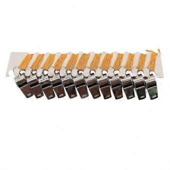 Durable Stainless Steel Whistles for Cheering and Teaching – 12 Pcs Metal Fan & Teacher Set