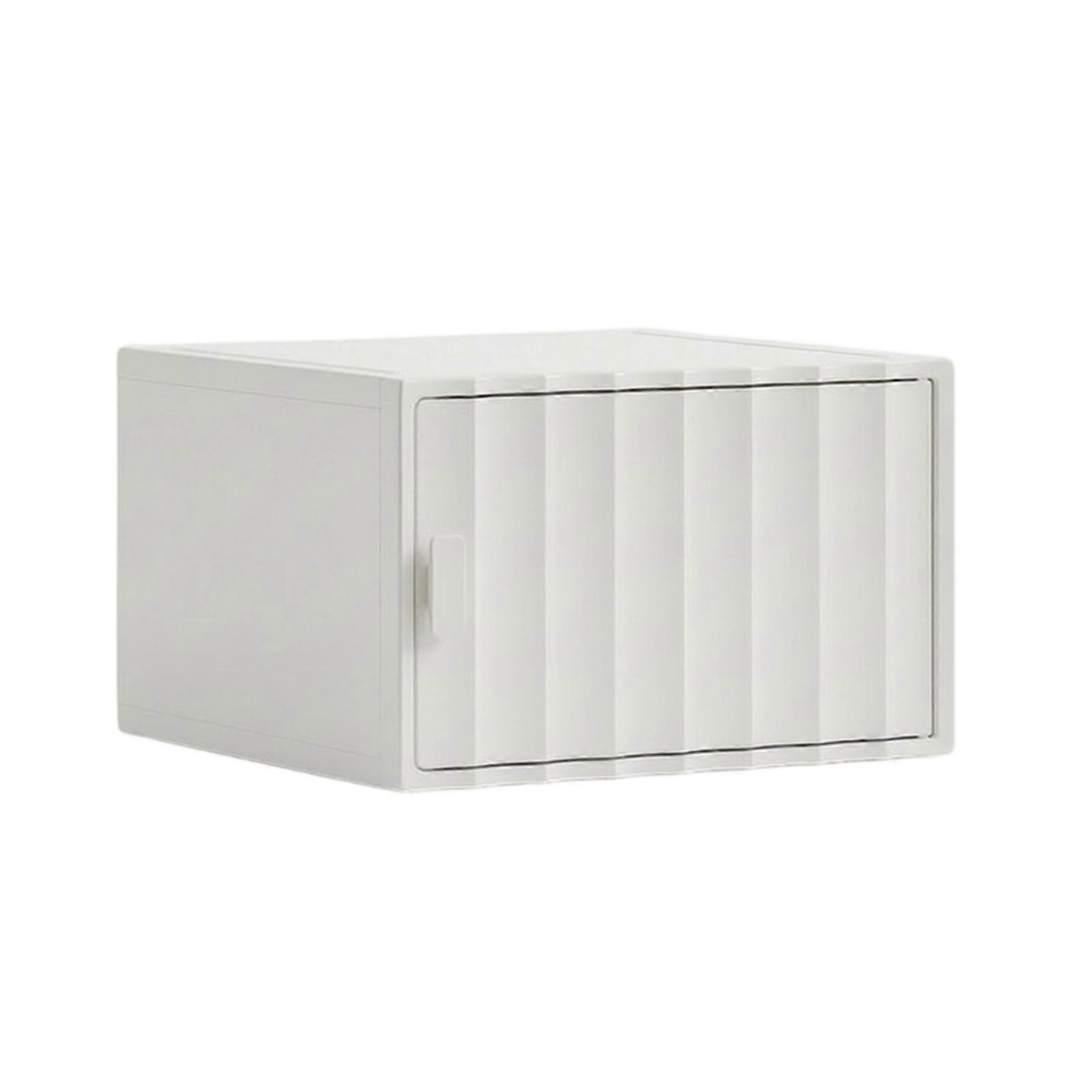 Compact Storage Cabinet with Door | Space Saving, Small Storage Organizer, for
