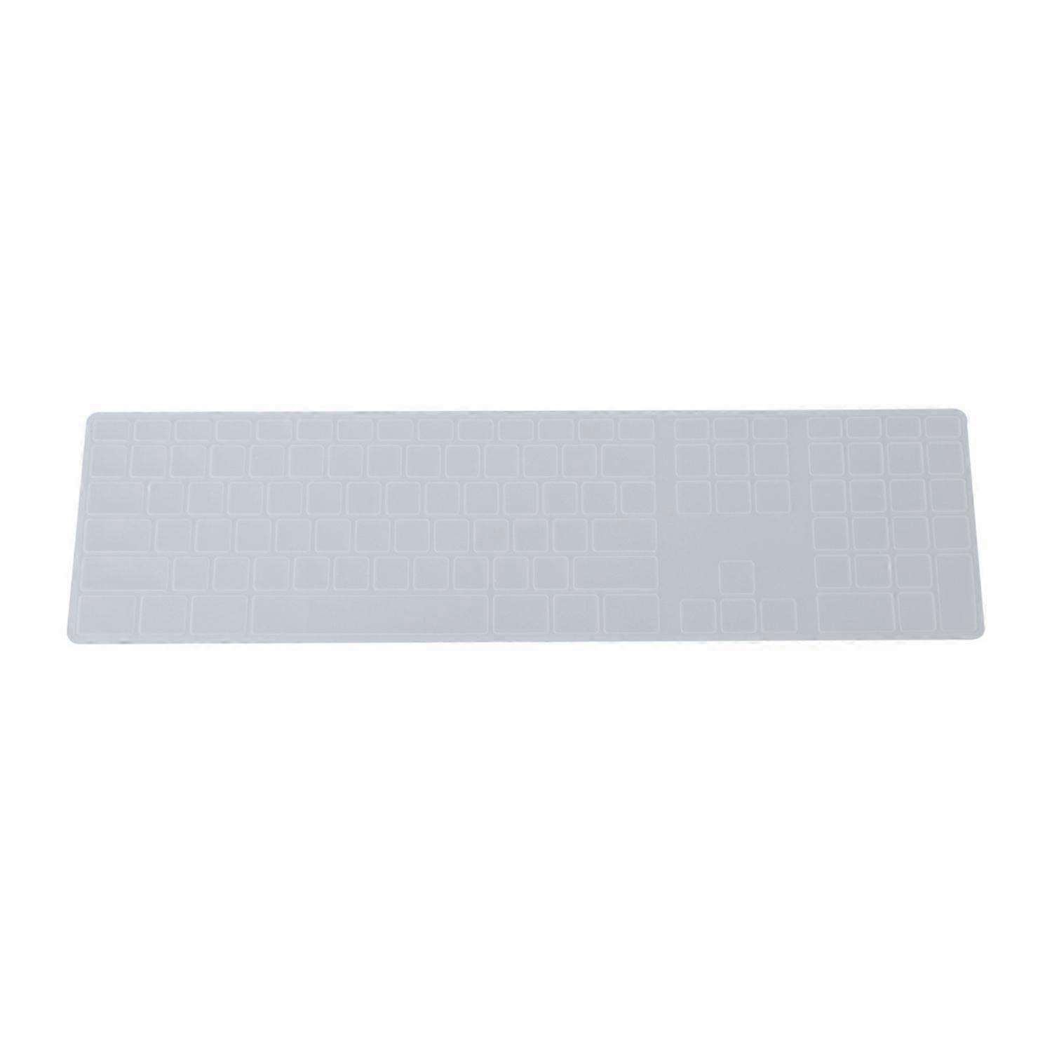 Silicone Thin Keyboard Skin Cover Protector With Numeric Keypad For Transparent