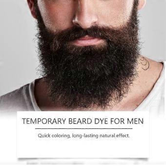 Black Men's Beard And Eyebrow Dye Moisturizes And Hydrates Men's Beards Naturally And Lastingly Without Fading-y6