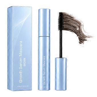 Serum Mascara with Buildable Application for Separated Definition and Controlled Length in Enhanced Eye Makeup, 1 pc  brown