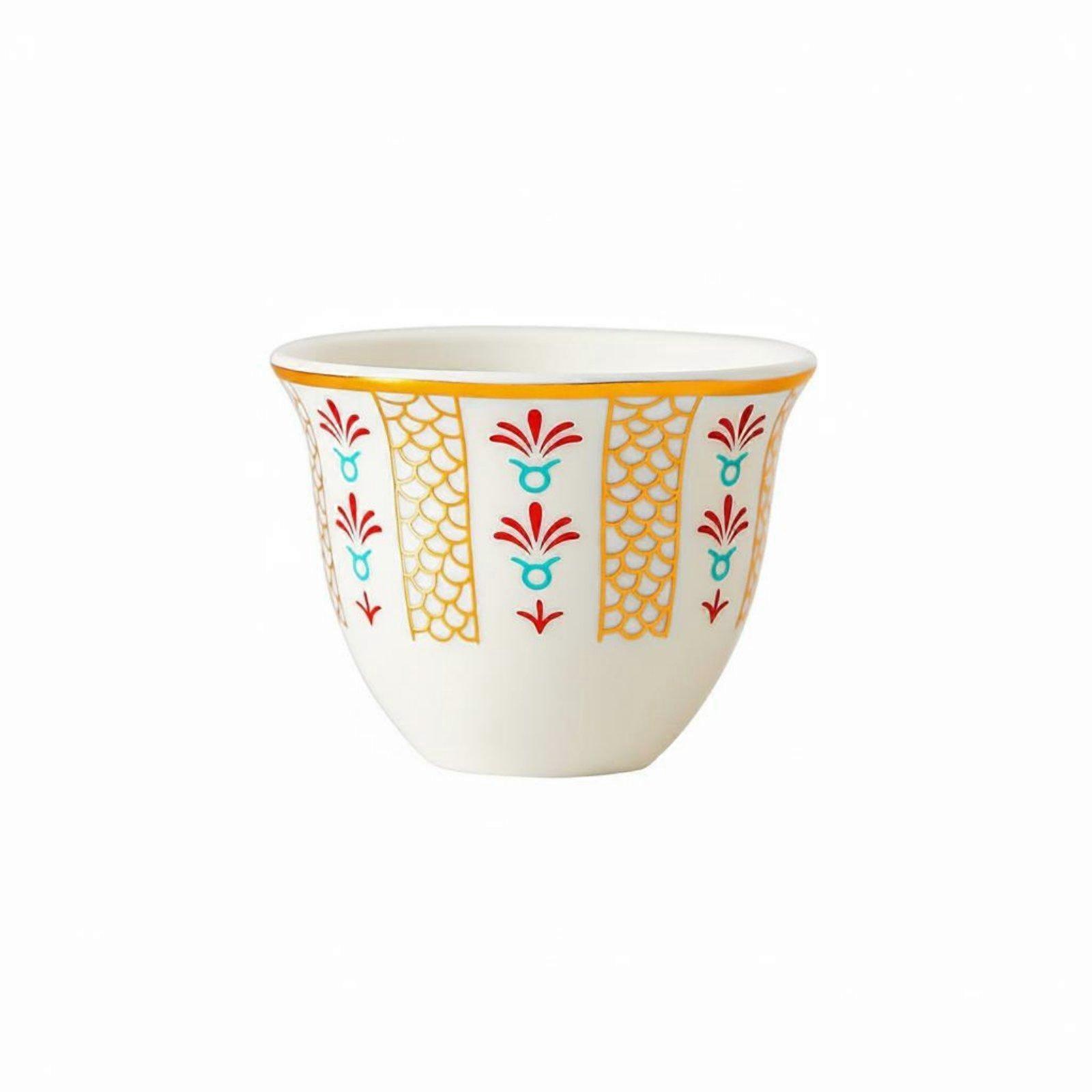 Middle Eastern Coffee Cup Mini Size Handleless Espresso Cup Stackable Design for