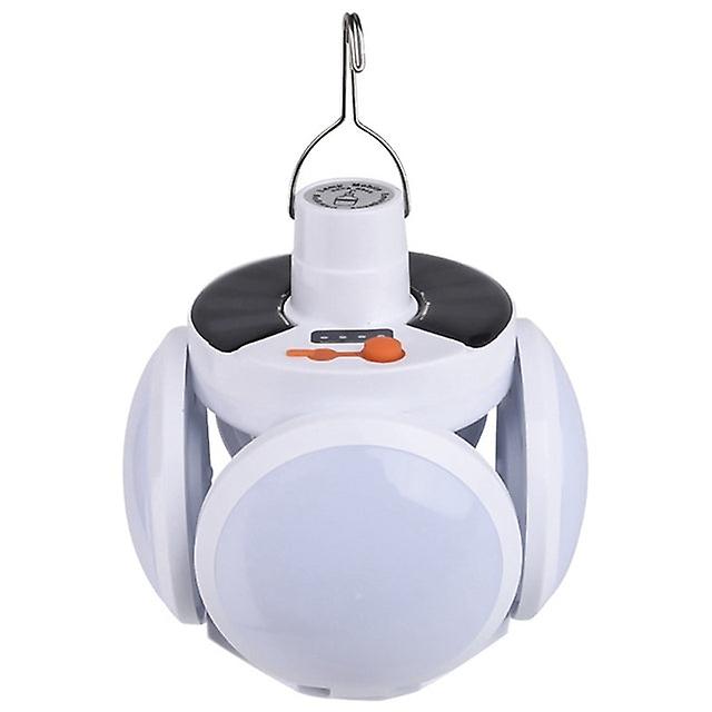 Solar Rechargeable Light Led Power Failure Emergency Bulb Light Rechargeable Folding Tent Light For Garden Tents