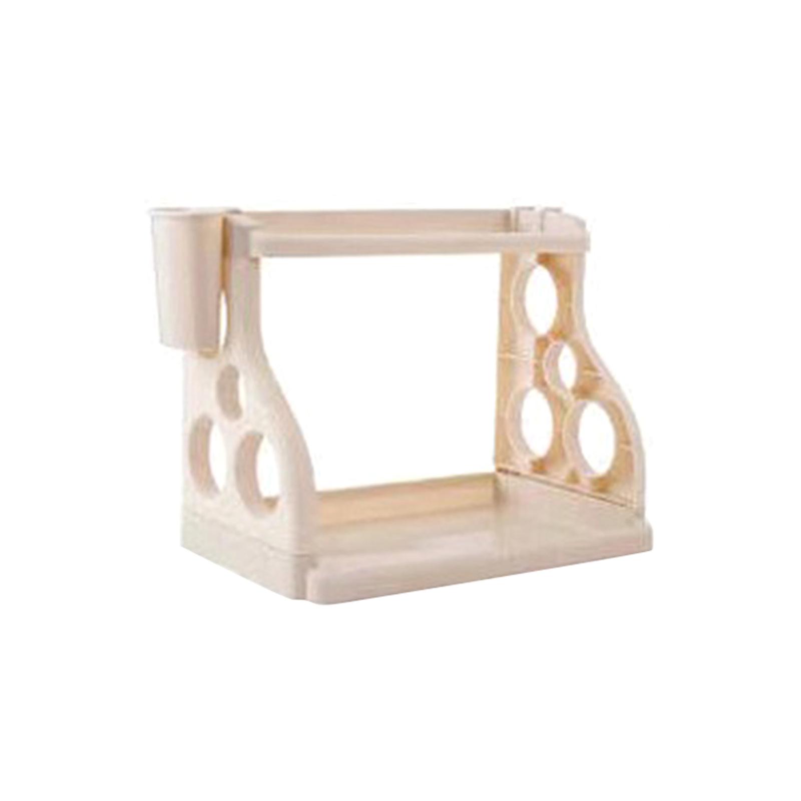 Best Sellers-garrafa Rack de armazenamento engrossado armário de plástico caixa de tempero com 2 ganchos de camada dupla multi-função para cozinha