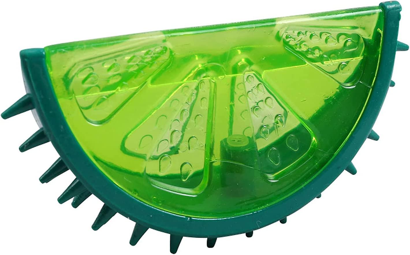 Freezable Pet Teether Cooling Chew Toys, TPR Rubber Dog Squeaky Balls for Dogs Toss Fetch Toys, Watermelon and Pineapple Shape Freeze Interactive Toys