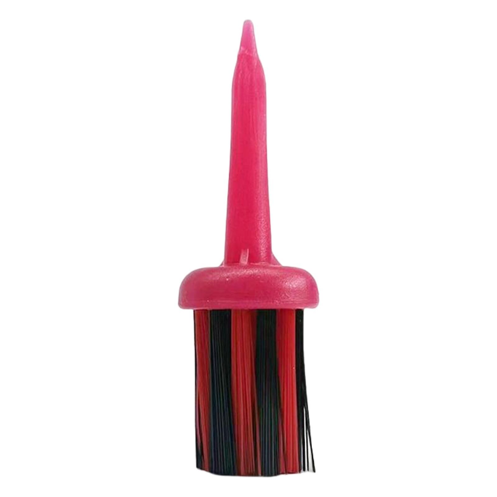 Golf Tee Brush Type Plastic for Low Resistance Golf Accessory Rose red