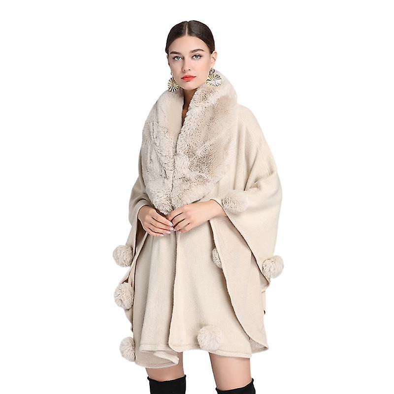 Fur-necked Shawl Cloak