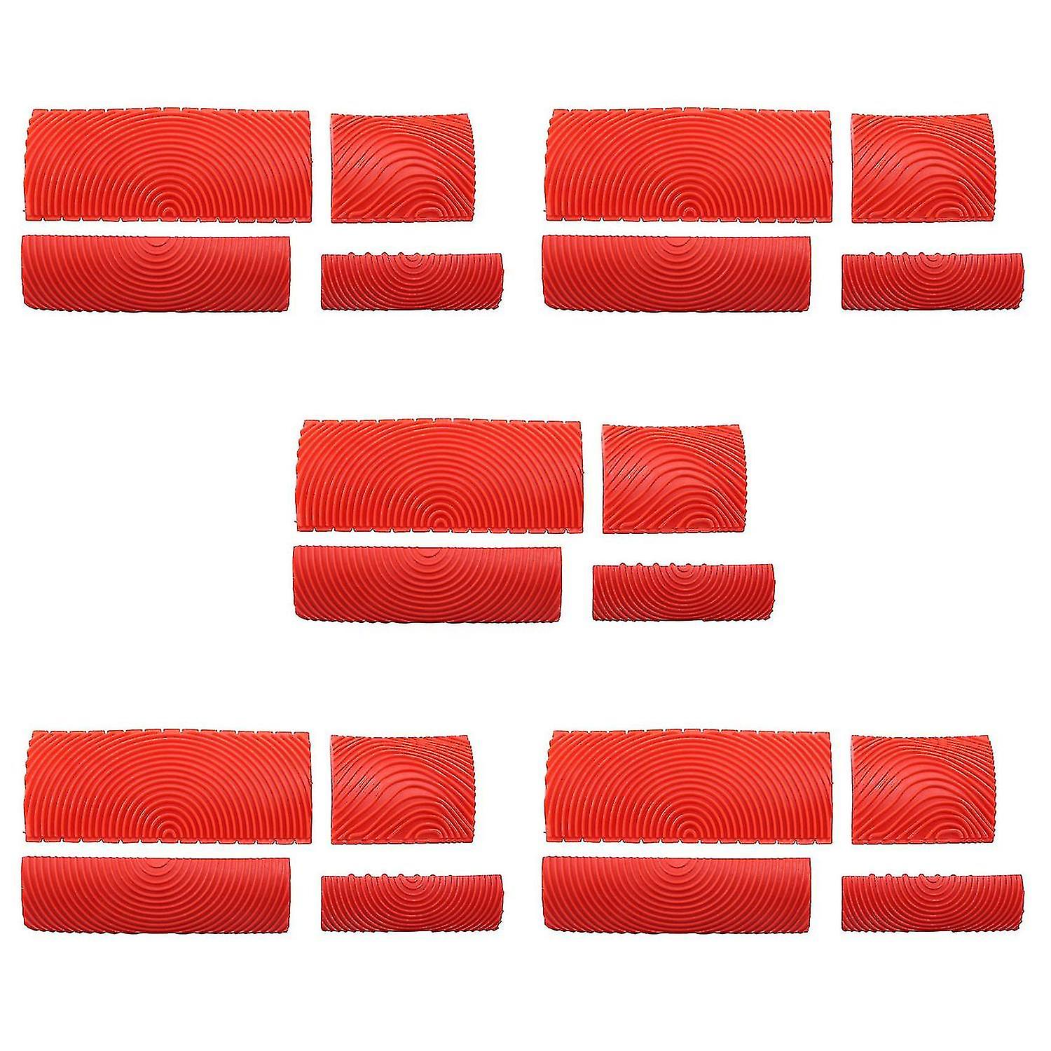 4pcs Wood Graining Tool Set Wood Graining Wall Paint Compatible with Wall Diy