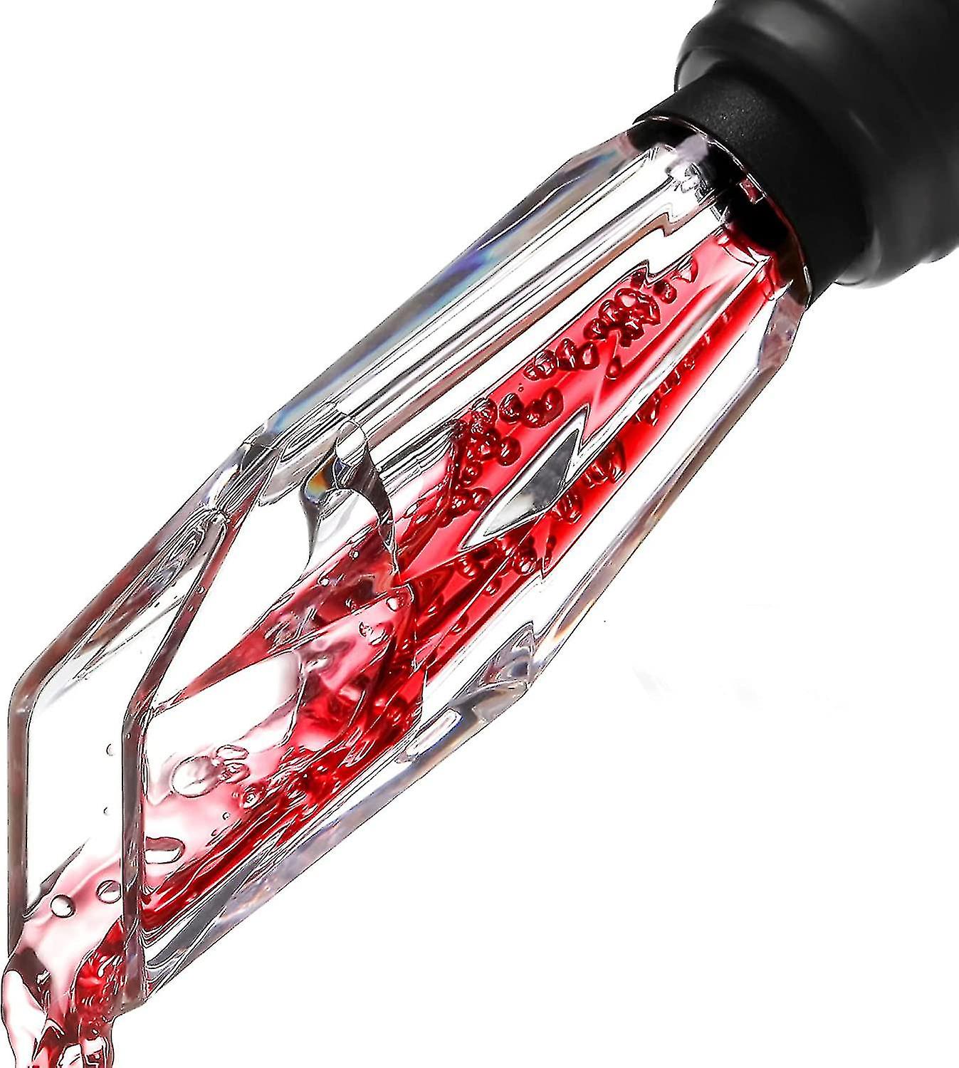 Wine Sparkler Pourer Sparkling Diamond Shape Aerator No Drip Pour Spout Diffuser Dispenser