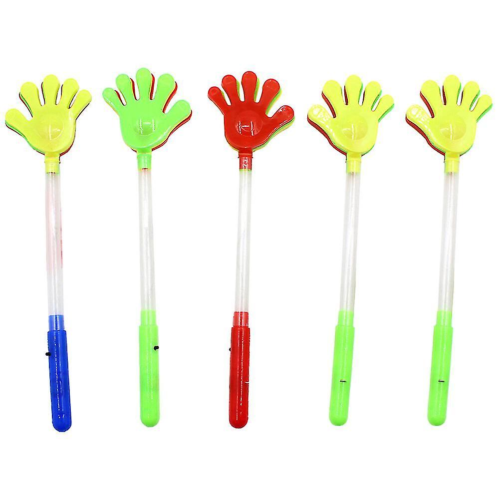 5pcs Luminous Hand Clappers Kids Hand Clappers Plastic Hand Claps Party Favor