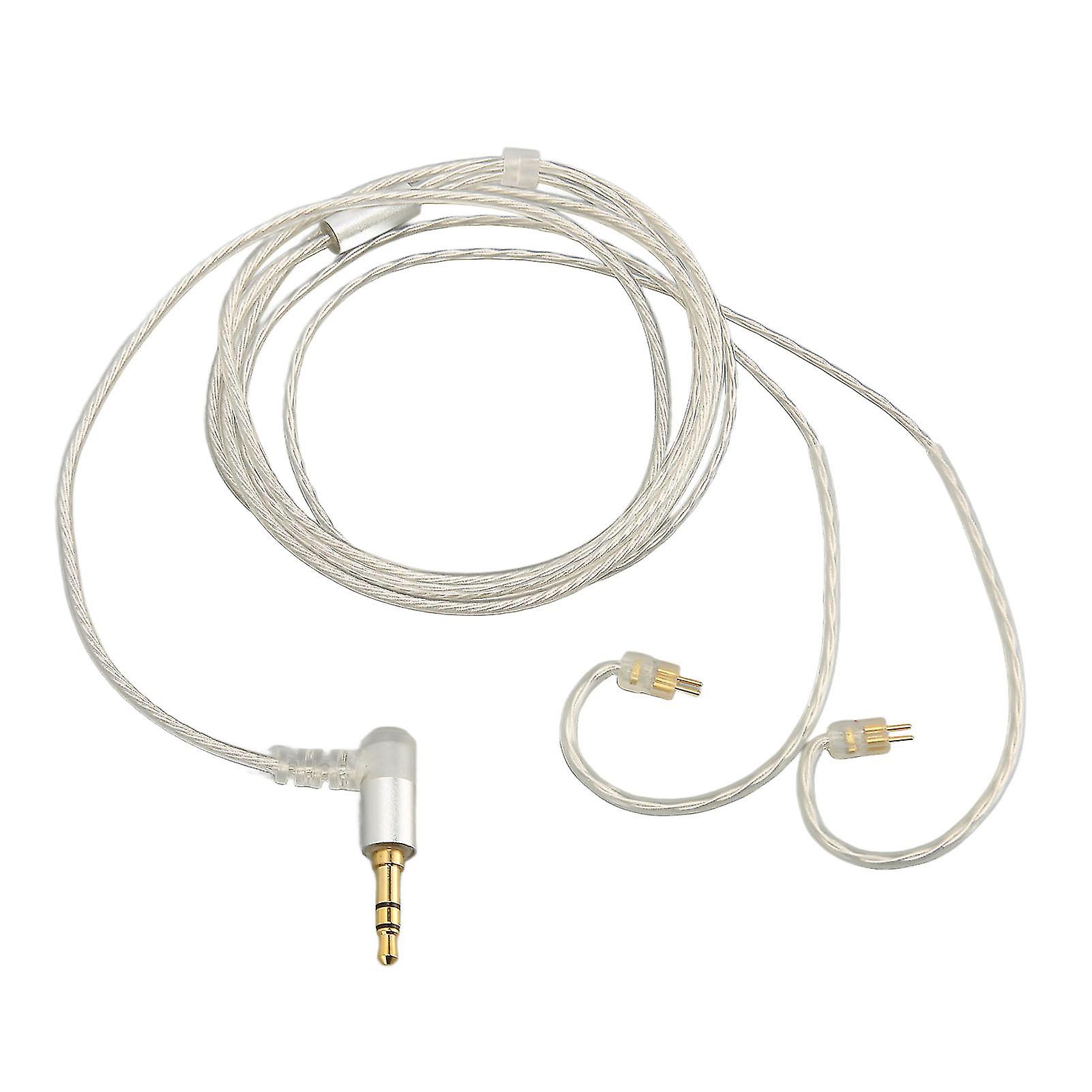 Headphone Upgrade Cable 2 Pin 0.78mm Silver Plated Copper Replacement Upgrade Cable for Weston 1964 UE3X UE18 W4R UM3X