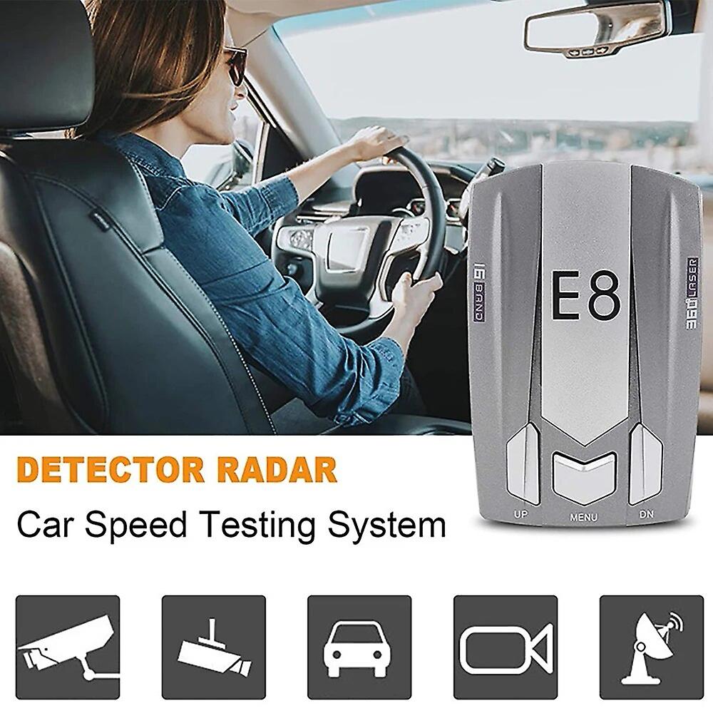 E8 Led Gps Laser Anti Radar Car Electronics Car Detector Best Antiradars Speed Auto Degrees Detect 12v Dc