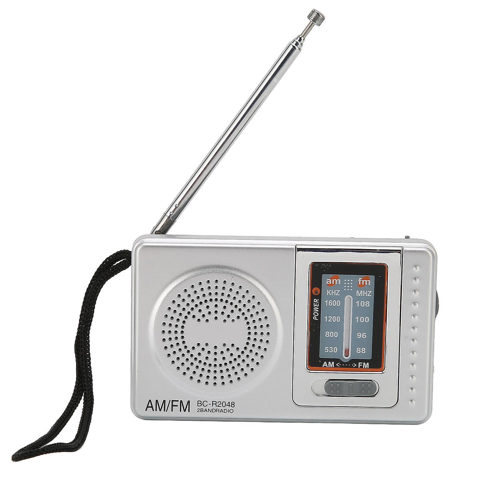 Portable Radio DSP Chip AM FM Transistor Radio with Built-in Speaker for Home, Travel, Entertainment, Work, Emergency