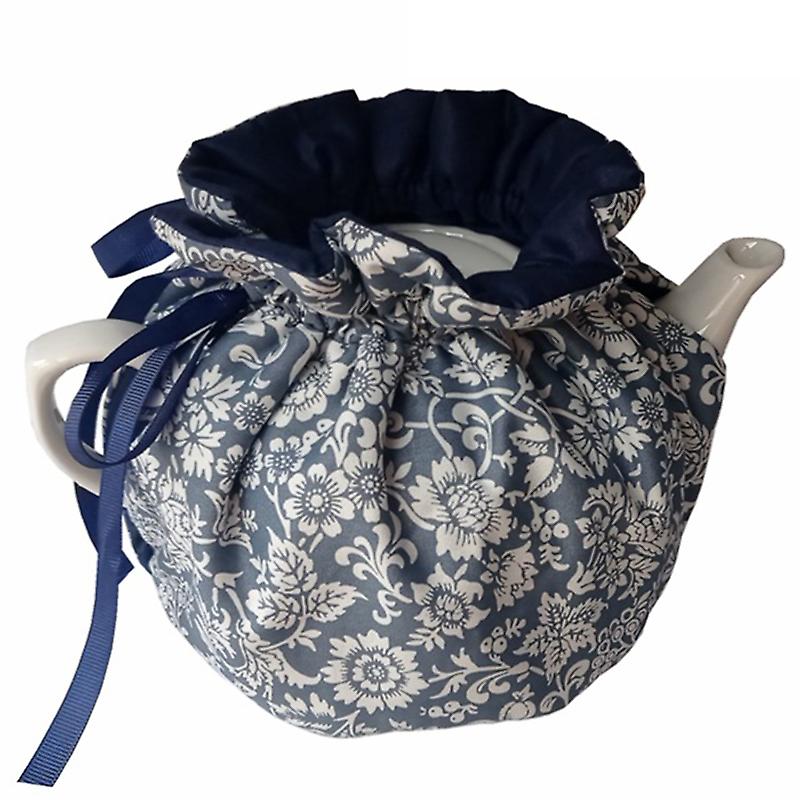 Poceacles Tea Cosy For Teapots Blue Rose Floral Print Teapot