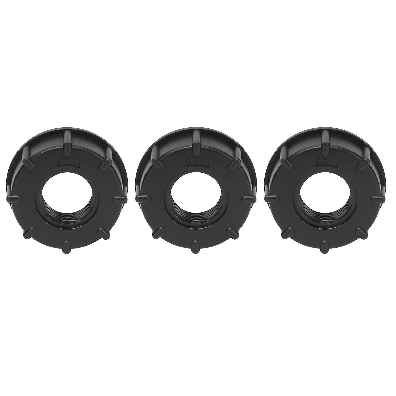 3Pcs Coarse Thread IBC Tank Connector 60mm ABS Plastic Fitting