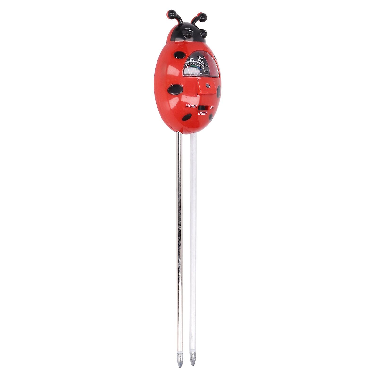 Moisture Meter 3 Ladybug Shape 28cm Simple PH Tester Tool